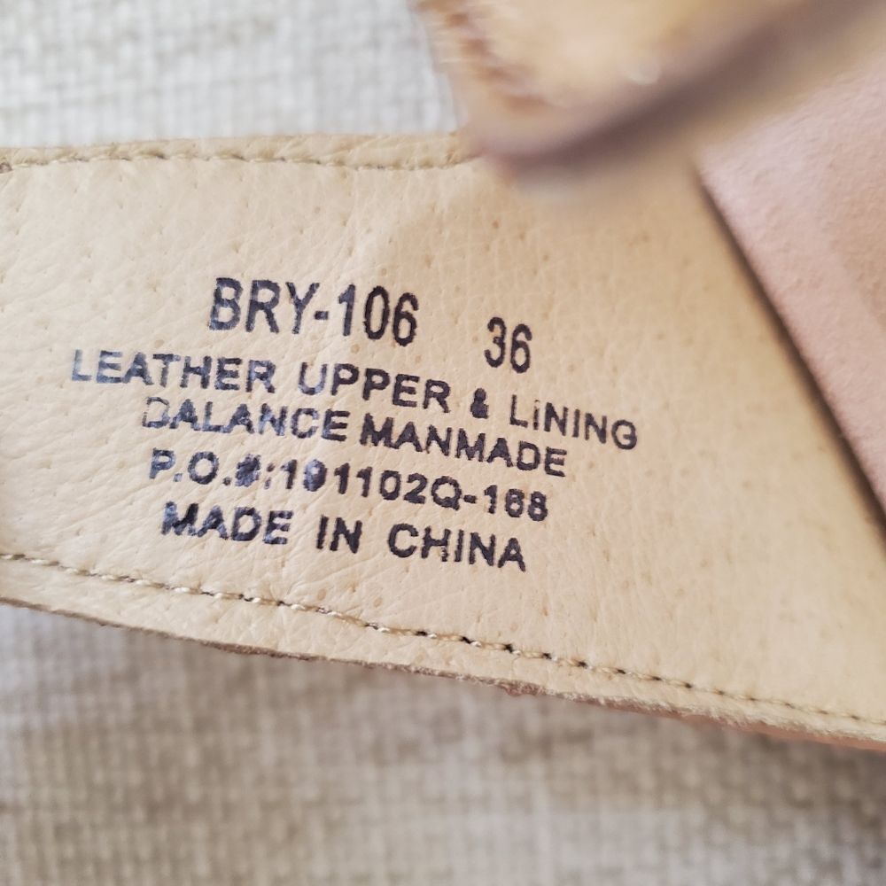 Alegria Bryce Sz 36 US 6 Women's Double Strap Rose Gold Metallic Sandals Slides - Picture 13 of 14